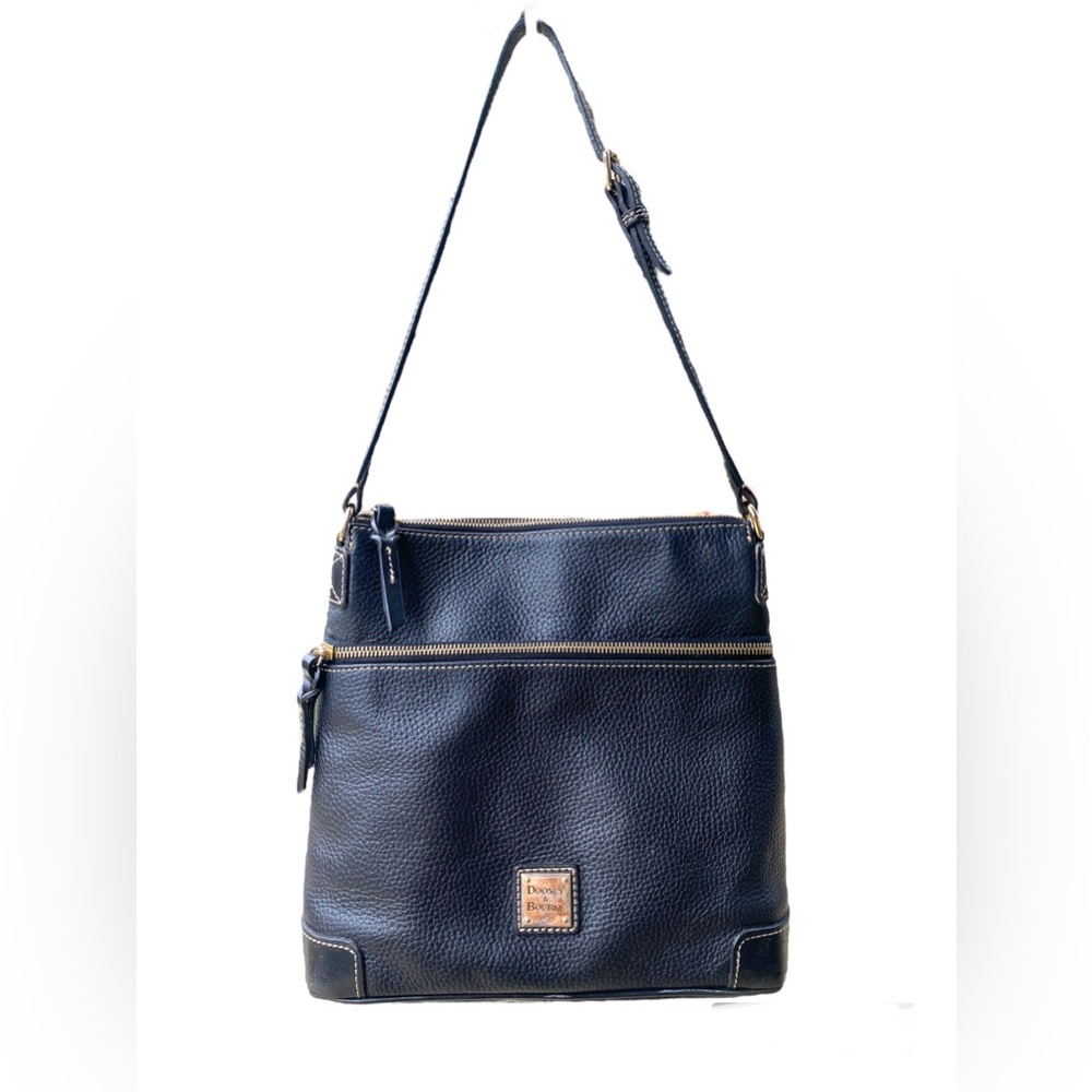 Dooney & Bourke Pebbled Grain Black Leather - Picture 1 of 6